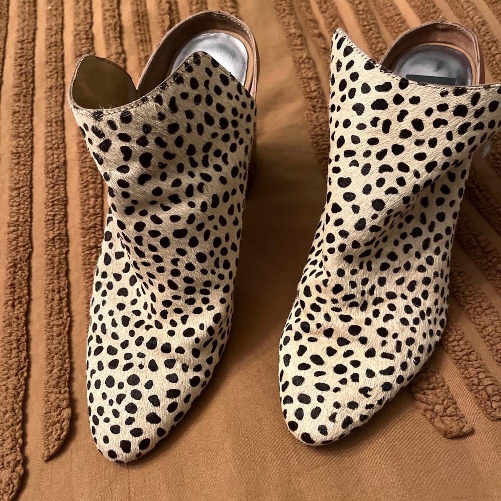 Dolce Vita cheetah print mules